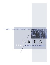 IDEC annual report 2004 cover thumbnail
