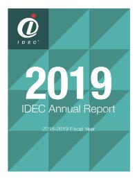 IDEC annual report 2019 cover thumbnail